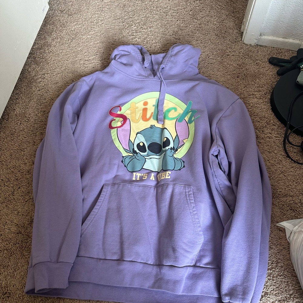 Disney Purple Stitch Women's Sweater
